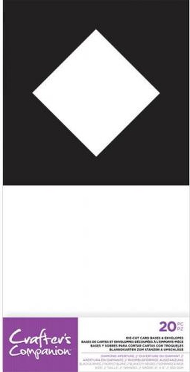 CC 5x7 Voorgestanste Basiskaart&Envelop - Ruit Diafragma